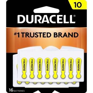 Duracell DA10B8ZM Hearing Aid Batteries - Set of 16 Best Before 2023